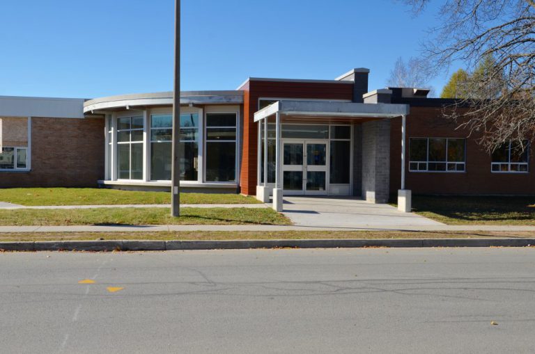 Espanola High School courtyard for mental health