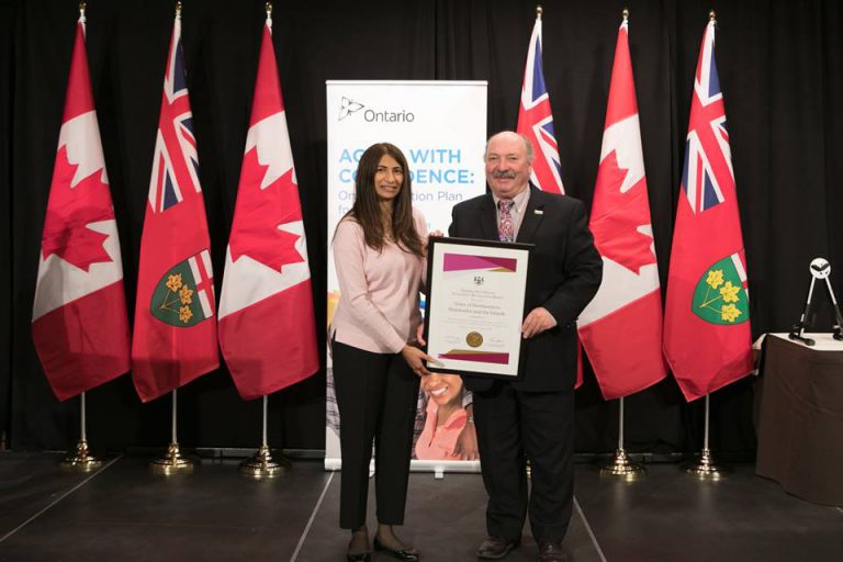 NEMI Receives Provincial Award for Its Age-Friendly Initiatives