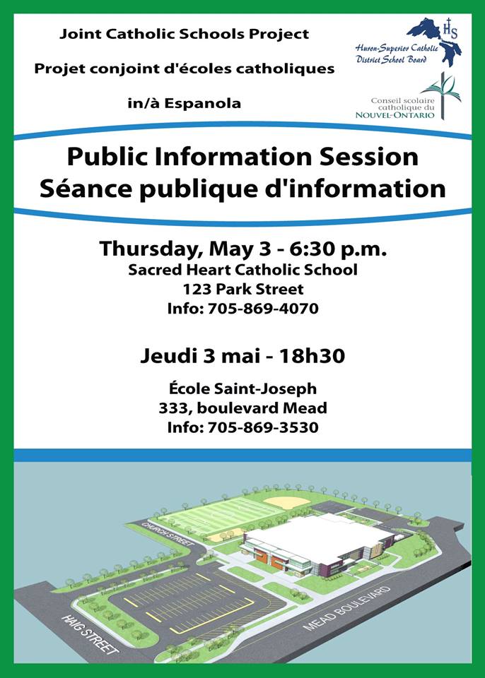 Public Info Sessions planned for new school build in Espanola