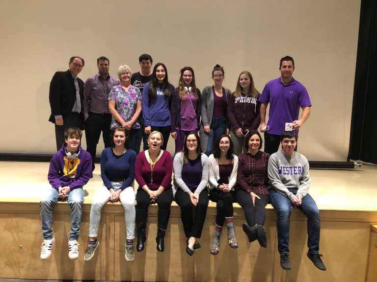 Schools dressed in purple