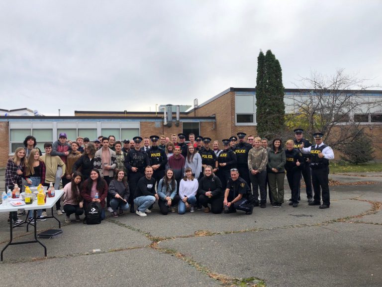 OPP meet with Espanola High School students