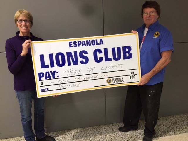 Espanola Lions Club launches Christmas campaign