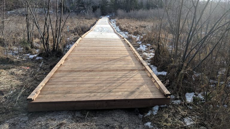 Work continues on Mississauga Trail