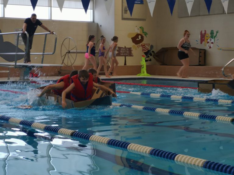 SPORTS Cardboard boat races successful