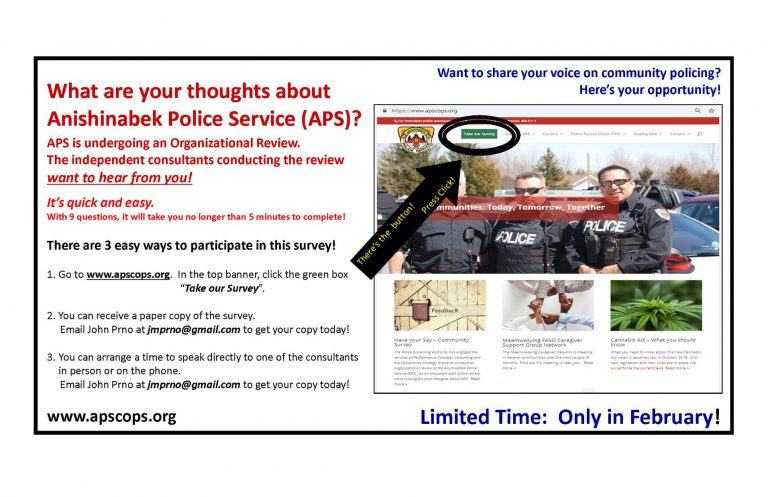 Reviewing Anishnabe policing
