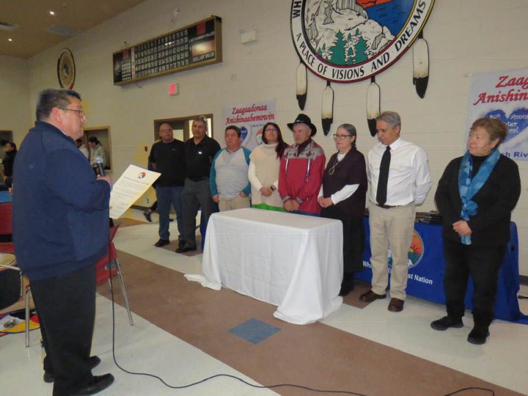 Chief and council sworn in for Whitefish River First Nation