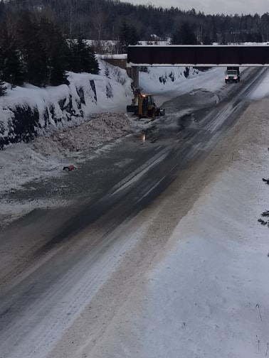 Flooding at West entrance of Four-Lane – Highway 17