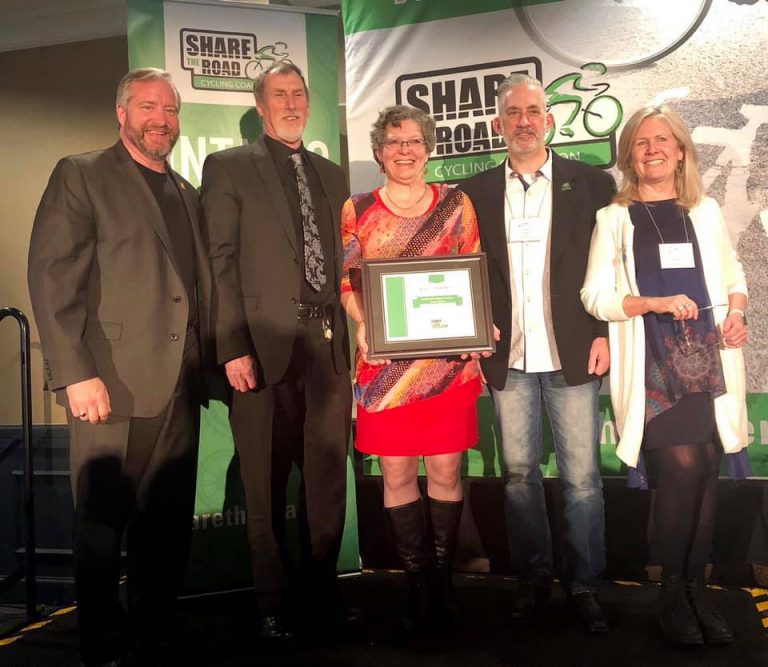 Manitoulin couple receive prestigious award promoting cycling