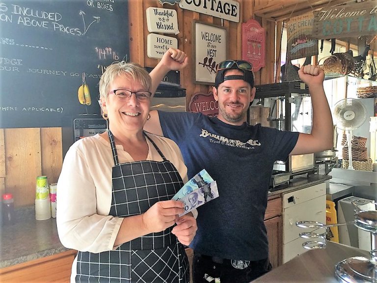 That’s a lot of icecream – fundraising for a local area fireman’s family continues