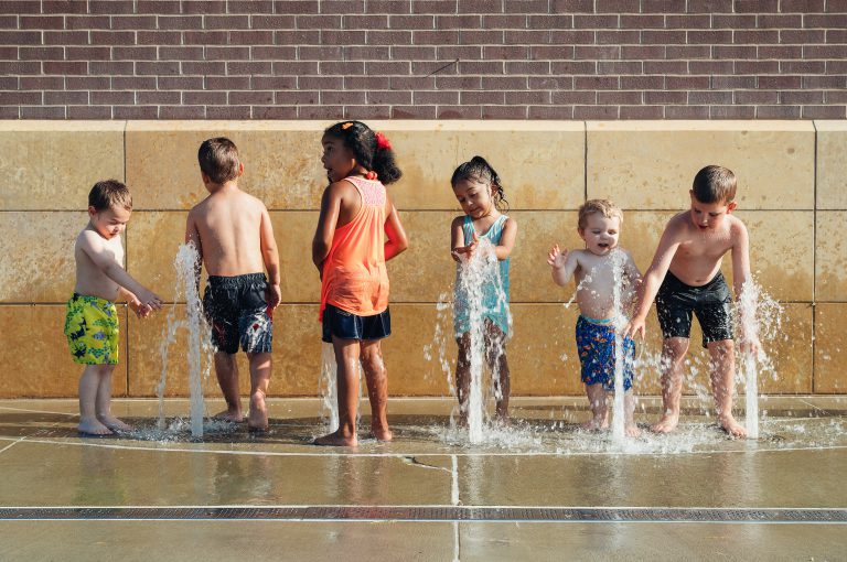 Splash pad presentation by Espanola woman
