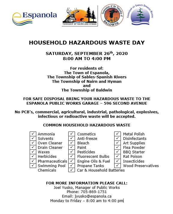 HOUSEHOLD HAZARDOUS WASTE DAY 2020