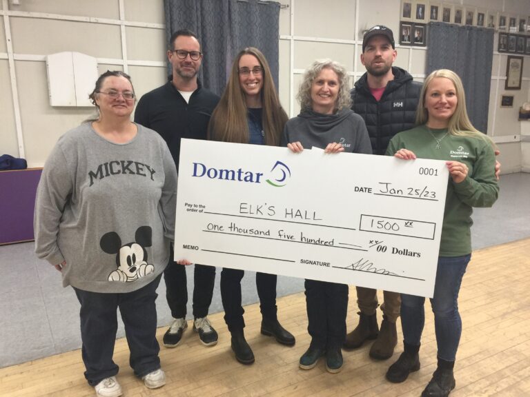 Domtar surprises Elks members with donation