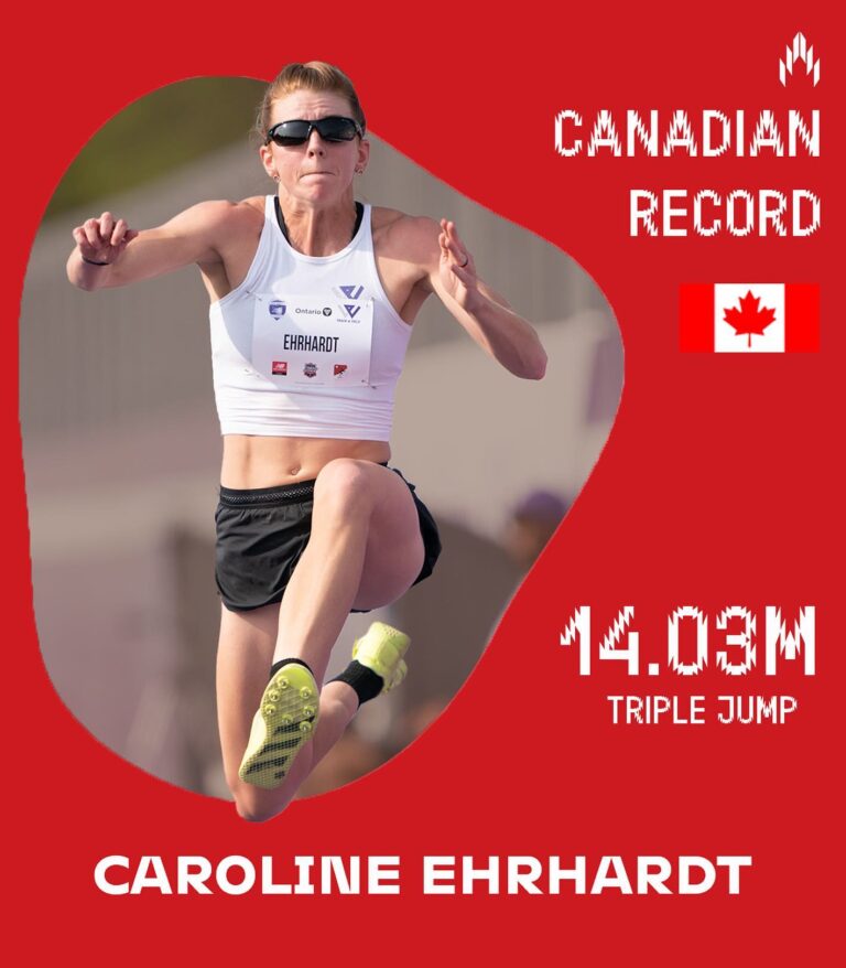 Espanola’s Caroline Earhardt sets new record