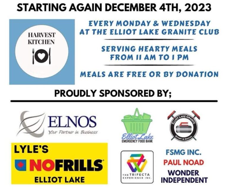 Free meals being offered in Elliot Lake once again
