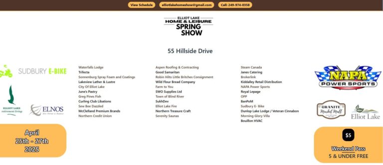 Elliot Lake Home & Leisure Spring Show this weekend